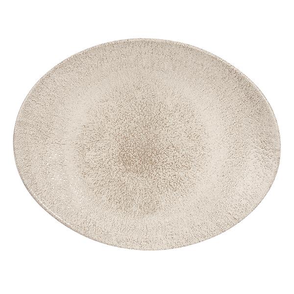 Блюдо овальное без борта Studio Prints Raku 317х255мм Agate Grey Churchill RKAGOP121