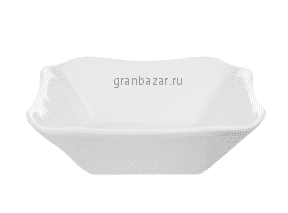Салатник квадратный «Голубка» фарфор; 450мл; H=4.5,L=15,B=15см; белый ДФЗ 6C0053