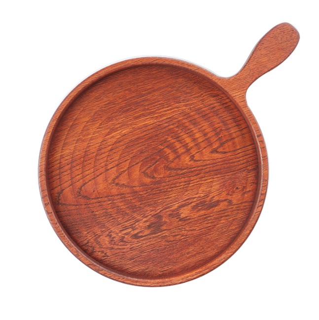 Доска для подачи; дуб; D=300, H=25мм; махагон PPwood Q130O-06M