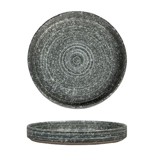 Тарелка с бортом Glossy Stone Untouched Taiga 186 мм h26 мм глазурь P.L. Proff Cuisine 16-173GSB/F