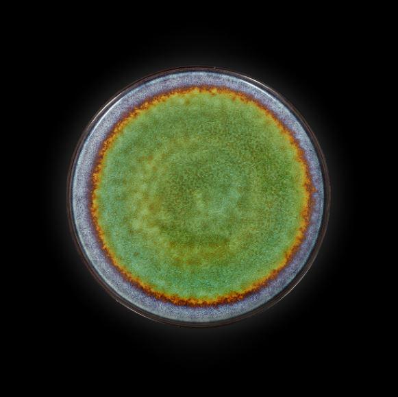 Тарелка мелкая Corone Verde d=265 мм синий+зеленый фарфор