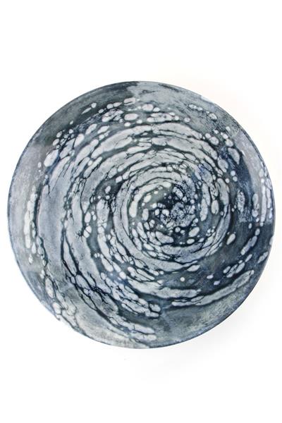 Тарелка плоская VORTEX фарфор, d 270 мм, h 30 мм, синий Porland 187627 VORTEX