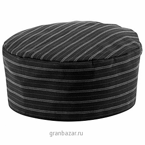 Шапочка поварская.полоса,разм.M; полиэстер,хлопок; черный,белый Greiff 5711.2305.010