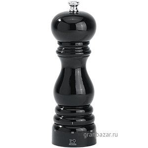 Мельница д/соли мех. метал; дерево; H=18см; черный PEUGEOT 23713