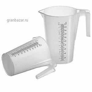 Мерный кувшин; полипроп.; 1л; D=12/18,H=16.5,L=18.5,B=12см; прозр. Paderno 47607-10