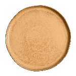 Тарелка «Эггшелл Нейчер» с бортом фарфор D=230,H=20мм коричнев. KunstWerk A24452W1449