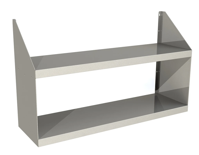 Полка настенная двухуровневая Restoinox ПН2-15/3