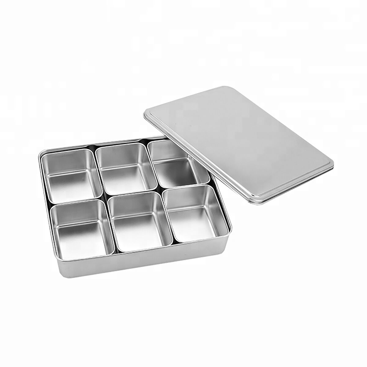 Набор из 6 металлических емкостей для хранения специй P.L. Proff Cuisine TWH06