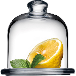 Блюдце с крышкой д/лимона "Бейзик"; стекло; D=100, H=105 мм; прозр. Pasabahce 98397/b