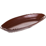 Блюдо овальное «Шоколад»; фарфор; L=280мм, B=115мм; коричнев. Борисовская Керамика ФРФ88801637