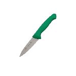 Нож овощной 3,5" 90мм Luxstahl  "HACCP" зелёный 