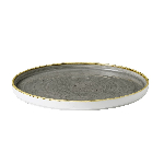 Тарелка мелкая с прямым бортом Chefs Plates Stonecast d210мм h20мм Peppercorn Grey CHURCHILL SPGSWP211
