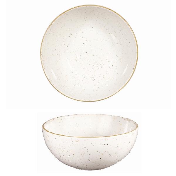 Миска для лапши без борта Stonecast 1,08л d183мм Barley White Churchill SWHSNDBL1