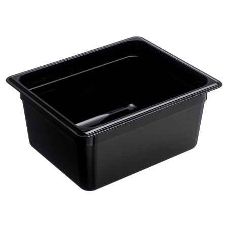Гастроемкость 1/2 h=150 мм. 325х265 мм. 8,7 л. поликарб. черная Gastroplast /1/12/