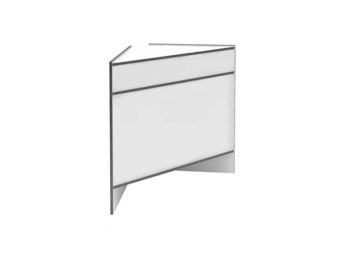 Торговый прилавок Cryspi ST S (S 6060 NZ, угол внешний, серый)