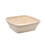 Форма для расстойки теста 250х250 мм. h=85 мм. квадратная, из лозы (ротанга) /1/