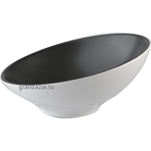Салатник «Даск»; фарфор; 140мл; D=13.9,H=6.5см; черный,белый Steelite 9021 C625