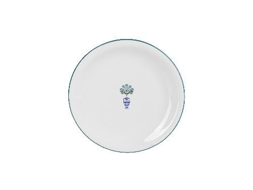 Тарелка мелкая Vaso Piccolo 180 мм, кант зеленый, Porland DS13