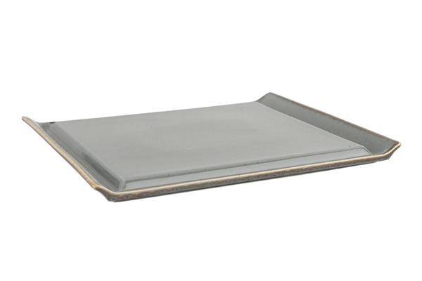 Блюдо для стейка DARK GREY фарфор, 320х260 мм, h 12 мм, серый Seasons Porland 538136 темно-серый