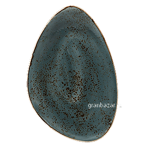 Блюдо «Крафт»; фарфор; H=4.5,L=37,B=24см; синий Steelite 1130 0501