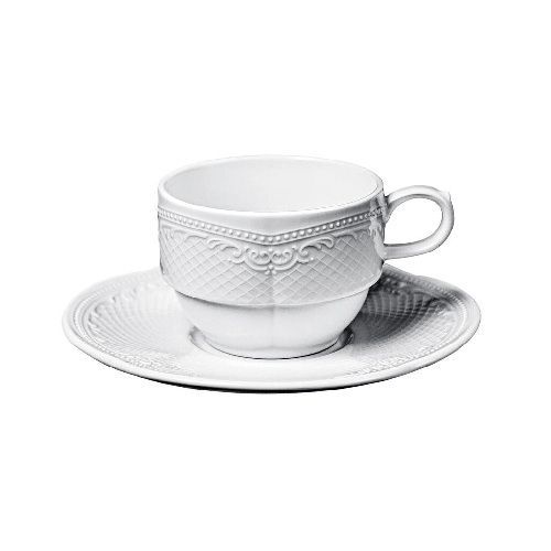 Кофейная пара Aristocrat 100 мл белая d 72 мм h55 мм Stackable Noble [6] 313009
