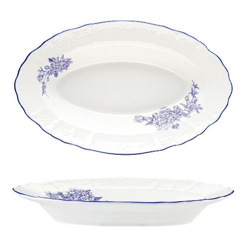Блюдо Sea Flower овальное 255х158 мм h38 мм 250 мл глубокое P.L. Proff Cuisine [1] NY-YQA4767B-DOP-9.75X6