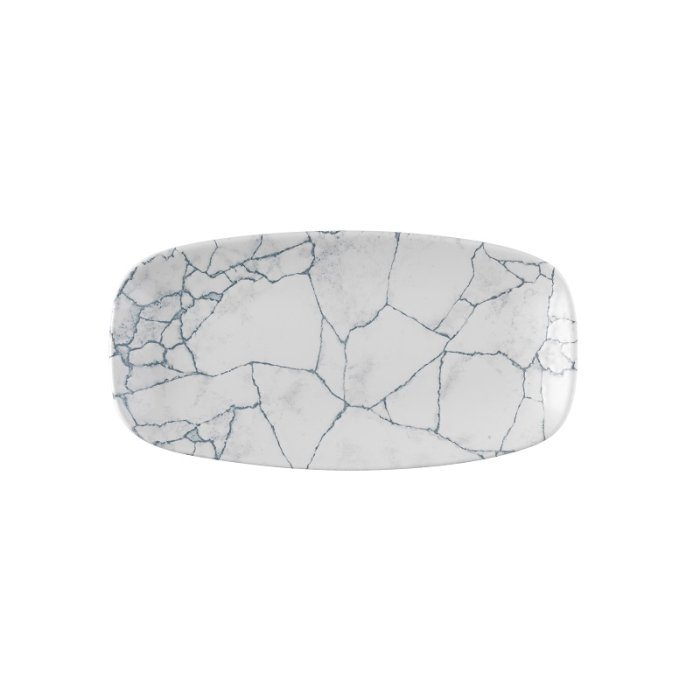 Блюдо прямоугольное CHEFS без борта Studio Prints Kintsugi 298х153мм Pearl Grey Churchill KTPGXO111