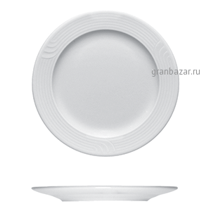 Тарелка мелкая «Карат»; фарфор; D=25.5,H=2см; белый Bauscher 25 0025