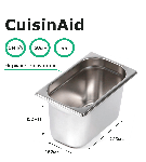 Гастроемкость CuisinAid 1/4 h=150 нерж. 265х162х150 CD-814-6 /36