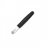 Нож кухонный для снятия цедры, лезвие - нерж.сталь, ручка-  пластик, цвет черный Atlantic Chef 9100G10