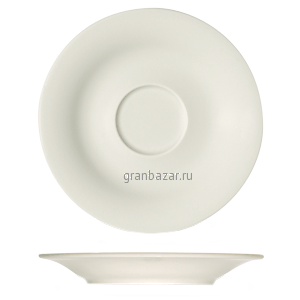 Блюдце «Рафинез»; фарфор; D=18см; слон.кость Bauscher 20 6918