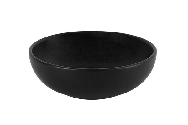 Салатник полуглубокий BLACK фарфор, 95 мл, d 100 мм, h 33 мм, черный Porland 368109 черный