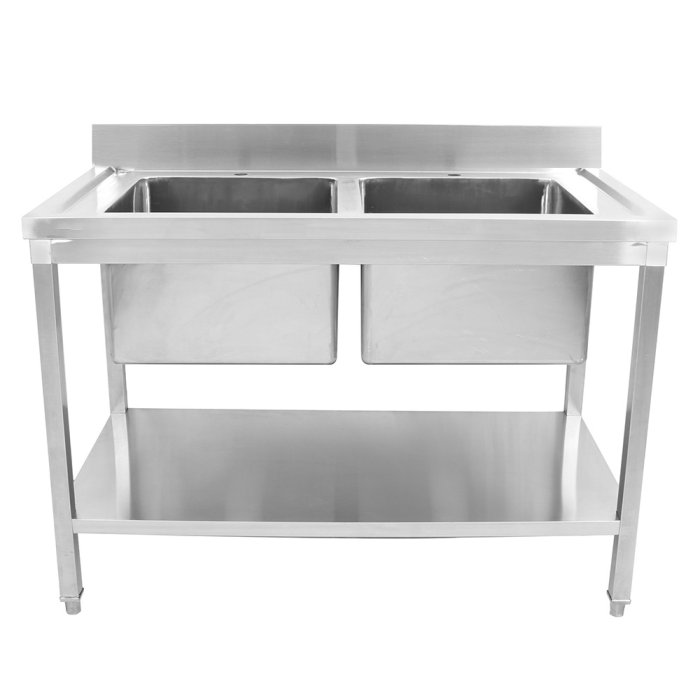 Ванна моечная с бортом нерж. 1200х700х850 мм Viatto VA-STD250A