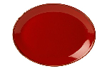 Блюдо овальное RED фарфор, 360х270 мм, h 33 мм, красный Seasons Porland 112136 красный