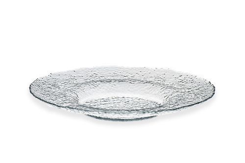 Тарелка Hammered d 280 мм h 30 мм, стекло, прозрачная, ArdaCam