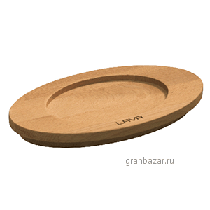 Подставка овальная; дерево; L=12,B=9см Paderno 44202-10