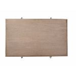 Доска разделочная бук 400х300х40 мм с метал. стяж.