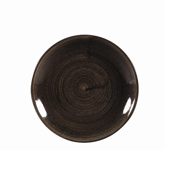 Тарелка мелкая без борта Stonecast Patina 165мм Iron Black CHURCHILL PAIBEVP61