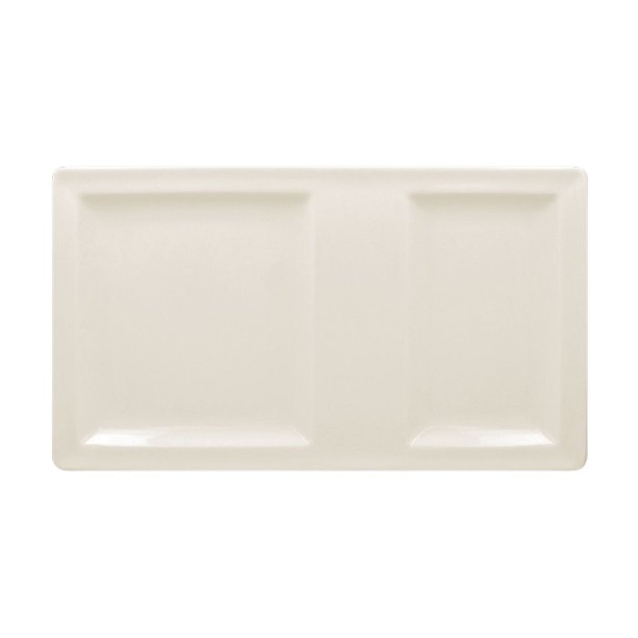 Тарелка прямоугольная 2-секционная RAK Porcelain Classic Gourmet 370х210 мм CLRP37IN2