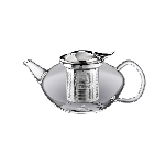 Чайник заварочный с откидной крышкой и колбой Thermo Glass нерж. 1550 мл. Wilmax /1/12/ 888806