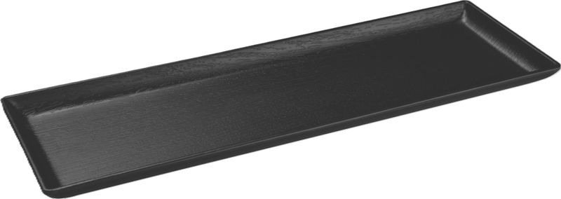 Блюдо прямоугольное 265х95 мм, меламин, Trinity, цвет черный SERVEWELL S-2725