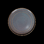 Тарелка мелкая с бортами 220мм сине-коричневый Corone Terra 10985