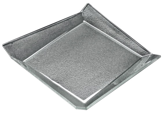 Блюдо квадратное l=250x250 мм прозр. стекло Glassware 3D 2525-1B55-94-004