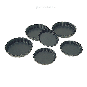 Форма конд.рифл. (25шт); сталь,антиприг.покр.; D=75,H=12мм MATFER 332654