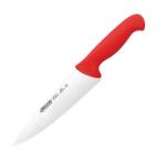 Нож поварской «2900» сталь нерж.,полипроп.; L=33.3/20,B=5см; красный Arcos 292122