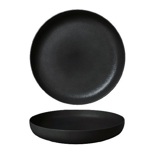 Тарелка с бортом Black Sand Fine Plus d 215 мм h35 мм Noble 095034A