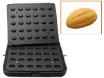 Форма для 30 тарталеток в виде орешков 41*28 мм для тарталетницы Kocateq DH Tartmatic Plate 36