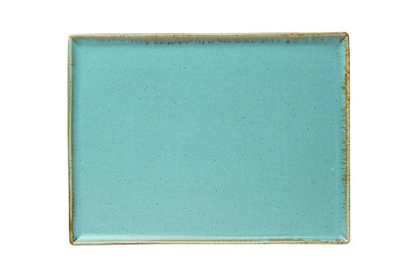 Блюдо прямоугольное TURQUOISE фарфор, 350x260 мм, бирюзовый Seasons Porland 358835 бирюзовый