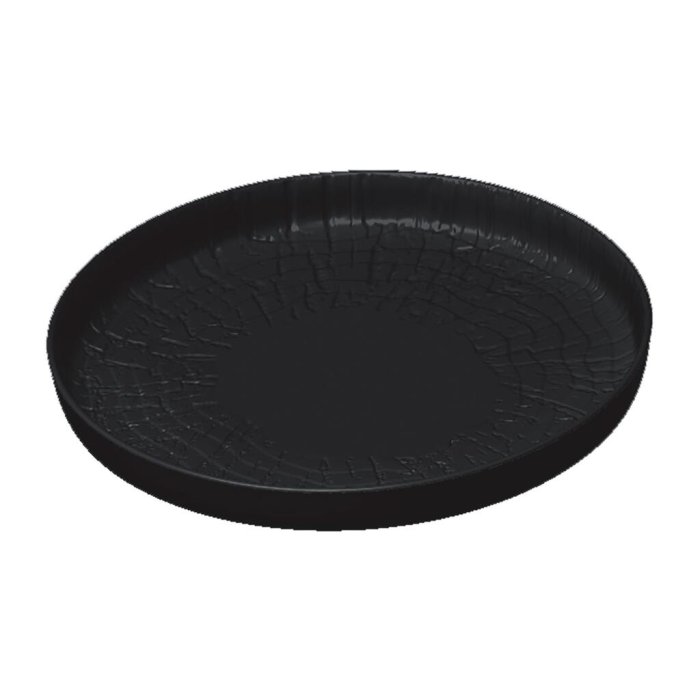 Блюдо для подачи Black Raw Wood 230х30 мм P.L. Proff Cuisine [6] 52476 к=24/6