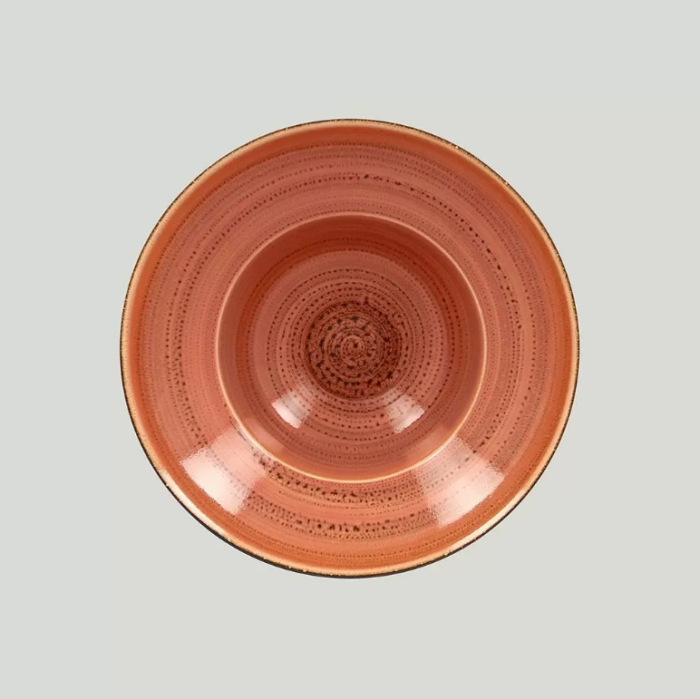 Глубокая тарелка Porcelain Twirl Coral 480 мл, 260x90 мм RAK TWCLXD26CO